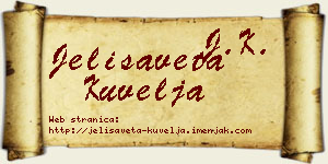 Jelisaveta Kuvelja vizit kartica